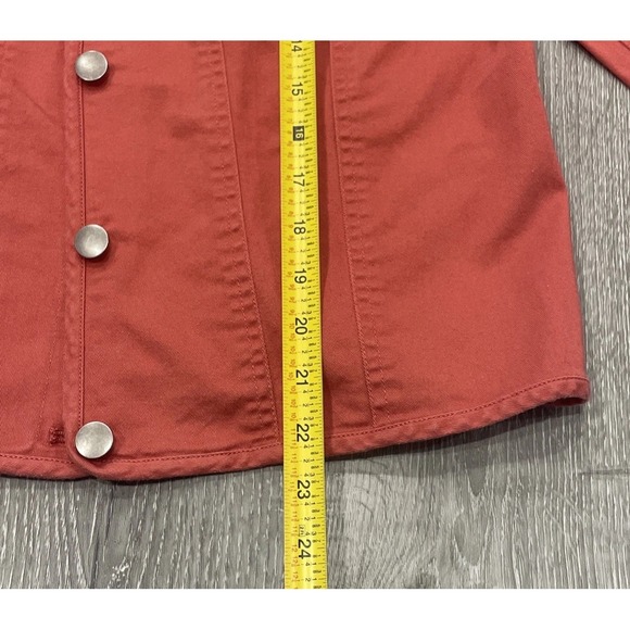 Pendleton Woolen Mills Orange Button Front Long Sleeve Casual Jacket Women's PL - Picture 4 of 7